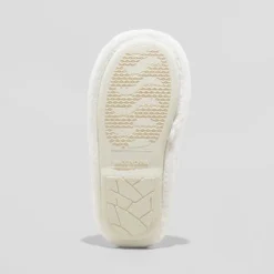 Kid's Holiday Santa Happy Face Scuff Slippers - Wondershop™ Cream -Wonder Deals Store GUEST 00974875 c1d8 4f50 aee8 ebe5e827b2cf