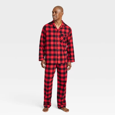 Men's Buffalo Check Flannel Matching Family Pajama Set - Wondershop™ Red 3 Men's Buffalo Check Flannel Matching Family Pajama Set - Wondershop™ Red - Image 3