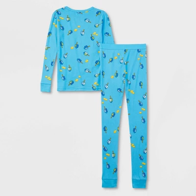 Kids' Hanukkah Matching Family Pajama Set - Wondershop™ Blue 2 Kids' Hanukkah Matching Family Pajama Set - Wondershop™ Blue - Image 2