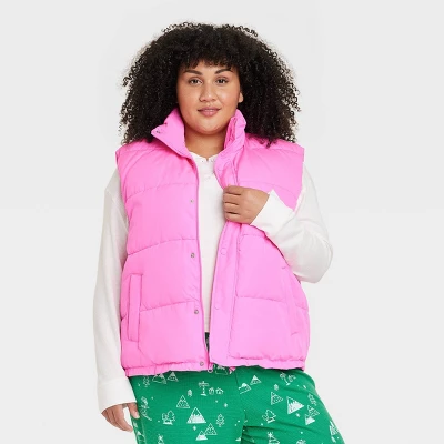 Women's Matching Family Puffer Vest - Wondershop™ Pink 4 Women's Matching Family Puffer Vest - Wondershop™ Pink - Image 4