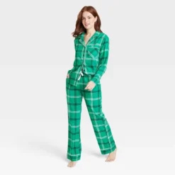 Women's Plaid Flannel Matching Family Pajama Set - Wondershop™ Green -Wonder Deals Store GUEST 2c787c0c 37be 4436 ac3f 7c5ddae4d3a4