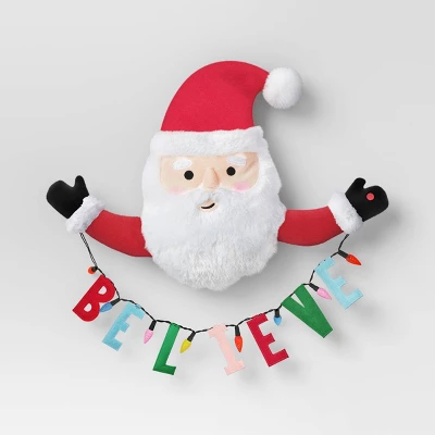 22" Battery Operated Animated Santa With 'Believe' Sign - Wondershop™ Red/White 2 22" Battery Operated Animated Santa With 'Believe' Sign - Wondershop™ Red/White - Image 2