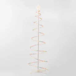 6' Incandescent Spiral Tree Christmas Novelty Sculpture Light Multicolor - Wondershop™