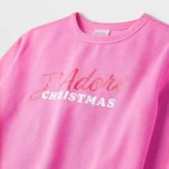 Kids' J'Adore Christmas Matching Family Sweatshirt - Wondershop™ Pink -Wonder Deals Store GUEST 31c9b3de 49ac 43c7 bb1e a9556be41842