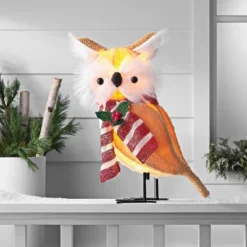 20" LED Owl Christmas Novelty Sculpture Light Warm White Lights - Wondershop™