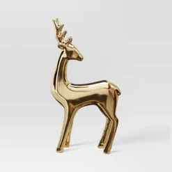14.75" Plated Ceramic Standing Reindeer Animal Sculpture - Wondershop™ Gold -Wonder Deals Store GUEST 51f18af2 9cdb 4f87 ae61 3e95a8d36783