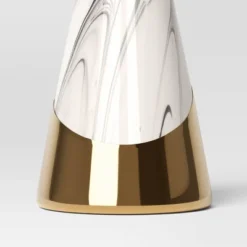 12" Marbled Ceramic Cone Christmas Tree Figurine With Gold Accent - Wondershop™ Black/White 5 12" Marbled Ceramic Cone Christmas Tree Figurine With Gold Accent - Wondershop™ Black/White -Wonder Deals Store GUEST 59fa308d c324 480c 8578 125a51222e36