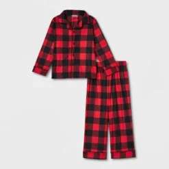 Toddler Buffalo Check Matching Family Pajama Set - Wondershop™ Red