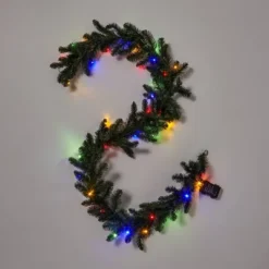 9' Battery Operated Pre-Lit Artificial Pine Christmas Garland Green With Dual Color LED Lights - Wondershop™ -Wonder Deals Store GUEST 62defcd7 8eec 424f 9afc d8cb4dcfcda9