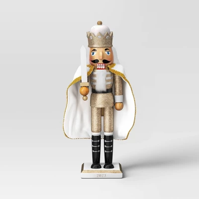 Cape Nutcracker Figure Gold Glitter - Wondershop™ 2 Cape Nutcracker Figure Gold Glitter - Wondershop™ - Image 2