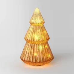 10.25" Battery Operated Lit Glass Christmas Tree Figurine - Wondershop™ -Wonder Deals Store GUEST 7753ae56 3bb5 4c2d 8b9c db0fd14fd26e