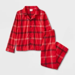 Kids' Plaid Matching Family Pajama Set - Wondershop™ Red