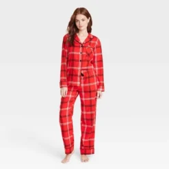 Women's Plaid Flannel Matching Family Pajama Set - Wondershop™ Red -Wonder Deals Store GUEST 816a4552 ff20 4822 8528 5aebe5e5a08b