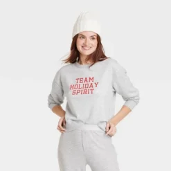 Women's Team Holiday Spirit Matching Family Sweatshirt - Wondershop™ Gray -Wonder Deals Store GUEST 8530ee98 d32e 4818 96fc 6fa06cf49fb2