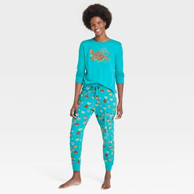 Women's Feliz Navidad Matching Family Pajama Set - Wondershop™ With Dia Pacheco Blue 3 Women's Feliz Navidad Matching Family Pajama Set - Wondershop™ With Dia Pacheco Blue - Image 3