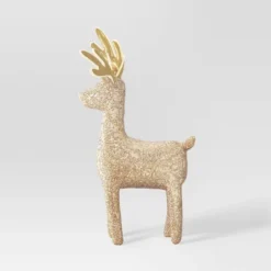 18" Sequined Fabric Deer Animal Sculpture - Wondershop™ Gold -Wonder Deals Store GUEST 9482d59d ee38 4944 a5c1 8f118a9f791d
