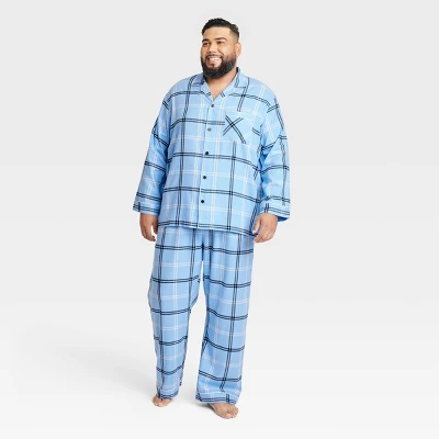 Men's Plaid Flannel Matching Family Pajama Set - Wondershop™ Blue 4 Men's Plaid Flannel Matching Family Pajama Set - Wondershop™ Blue - Image 4