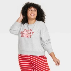 Women's Team Holiday Spirit Matching Family Sweatshirt - Wondershop™ Gray -Wonder Deals Store GUEST a151ac54 e5bc 4067 abf4 8de36999f274