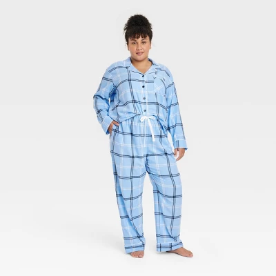 Women's Plaid Flannel Matching Family Pajama Set - Wondershop™ Blue 4 Women's Plaid Flannel Matching Family Pajama Set - Wondershop™ Blue - Image 4