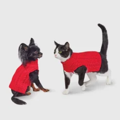 Gingerbread Playhouse Red Knit Cat And Dog Sweater - Wondershop™ -Wonder Deals Store GUEST a8d8651b 9b29 4cfb aa91 343265991e29