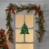 14.25" Battery Operated LED Tinsel Fabric Christmas Tree Novelty Light - Wondershop™