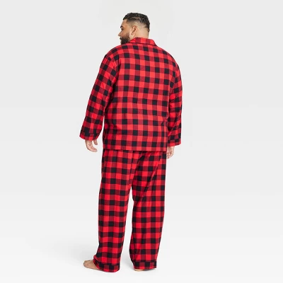 Men's Buffalo Check Flannel Matching Family Pajama Set - Wondershop™ Red 1 Men's Buffalo Check Flannel Matching Family Pajama Set - Wondershop™ Red