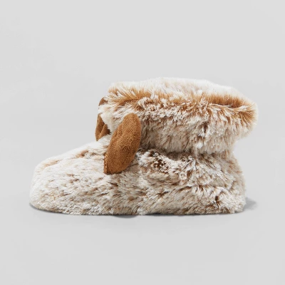 Baby Holiday Red Nose Rudolf Bootie Slippers - Wondershop™ Brown 1 Baby Holiday Red Nose Rudolf Bootie Slippers - Wondershop™ Brown