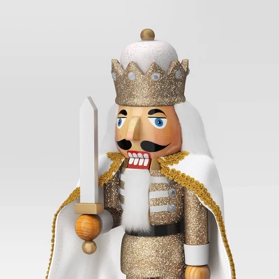Cape Nutcracker Figure Gold Glitter - Wondershop™ 1 Cape Nutcracker Figure Gold Glitter - Wondershop™