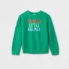 Kids' Santa's Little Helper Matching Family Sweatshirt - Wondershop™ Green