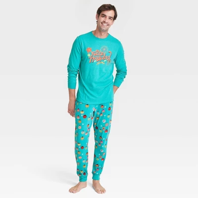 Men's Feliz Navidad Matching Family Pajama Set - Wondershop™ With Dia Pacheco Blue 3 Men's Feliz Navidad Matching Family Pajama Set - Wondershop™ With Dia Pacheco Blue - Image 3