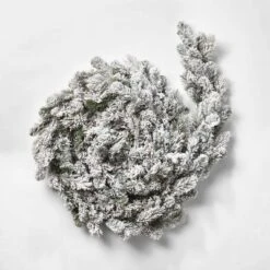 18ft Pre-lit Flocked Cashmere Artificial Christmas Garland Clear Lights - Wondershop™