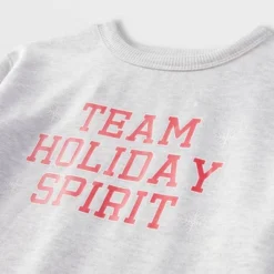 Kids' Team Holiday Spirit Matching Family Sweatshirt - Wondershop™ Gray -Wonder Deals Store GUEST da7eca62 6fc6 457a 9308 3b99ccfb3bab