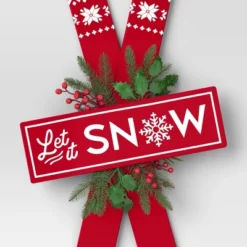 Metal Skis 'Let It Snow' Wall Décor Red/White - Wondershop™ 5 Metal Skis 'Let It Snow' Wall Décor Red/White - Wondershop™ -Wonder Deals Store GUEST e4229510 c890 4e8f afb9 1ebbb828811c