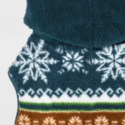 Snow Shoe Lodge Fairisle Faux Shearling Cat And Dog Hoodie - Blue/Brown - Wondershop™ -Wonder Deals Store GUEST e7d7257e c701 4d23 b1b2 d31d42c23a56