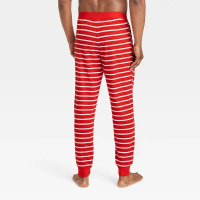 Men's Striped Matching Family Thermal Pajama Pants - Wondershop™ Red 1 Men's Striped Matching Family Thermal Pajama Pants - Wondershop™ Red
