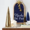 14.25" Plated Ceramic Cone Christmas Tree Sculpture - Wondershop™ Gold
