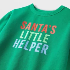 Kids' Santa's Little Helper Matching Family Sweatshirt - Wondershop™ Green -Wonder Deals Store GUEST fd7c55f3 64ff 4e27 af4d 50415b5821b2